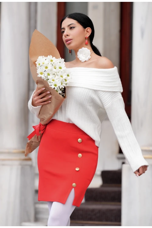 Madonna Yaka Salaş Triko Kazak