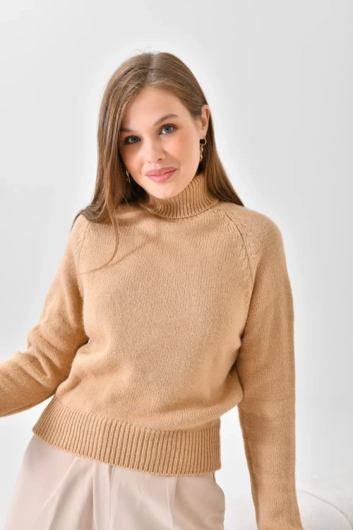 Kadın Kazak Boyunlu Kazak Kadın Kazak