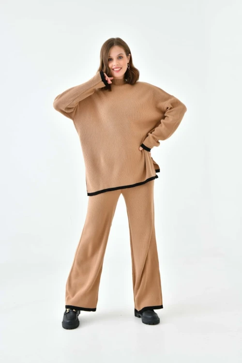 Kadın Triko Tunik ve Pantolonlu İkili Takım