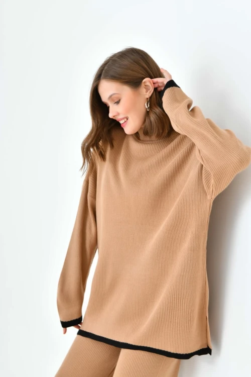 Kadın Triko Tunik ve Pantolonlu İkili Takım