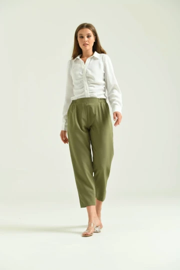 Kadın bel lastikli rahat pantalon