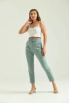 Kadın Pantolon Kemer Detaylı Basic Kadın Pantolon Mint - T018